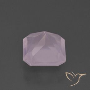 Quarzo rosa Rosa Ciliegia Chiaro naturale da 3.08 ct, Ottagonale / Taglio smeraldo, Trasparente