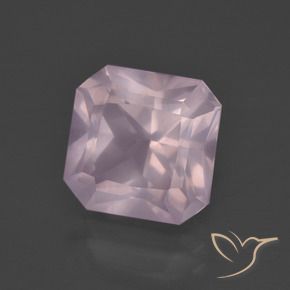 Quarzo rosa Rosa chiaro naturale da 5.40 ct, Ottagonale / Taglio smeraldo, Trasparente