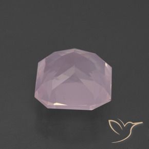 Quarzo rosa Rosa gomma da masticare naturale da 5.31 ct, Ottagonale / Taglio smeraldo, Trasparente