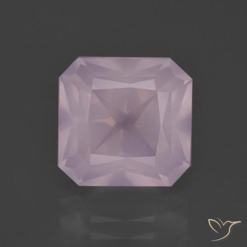 5.91ct Naturale Rosa chiaro Quarzo rosa, Taglio smeraldo, Trasparente