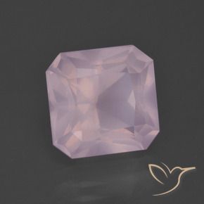 Quarzo rosa Rosa chiaro naturale da 5.91 ct, Ottagonale / Taglio smeraldo, Trasparente