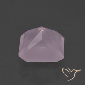 Quarzo rosa Rosa chiaro naturale da 5.91 ct, Ottagonale / Taglio smeraldo, Trasparente
