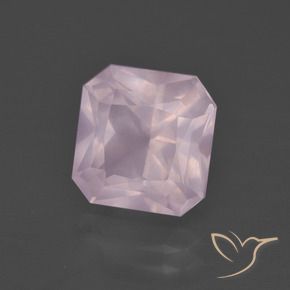 Quarzo rosa Rosa gomma da masticare naturale da 4.73 ct, Ottagonale / Taglio smeraldo, Trasparente