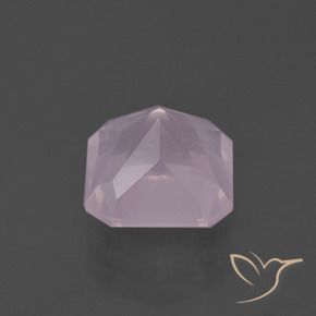 Quarzo rosa Rosa gomma da masticare naturale da 4.73 ct, Ottagonale / Taglio smeraldo, Trasparente