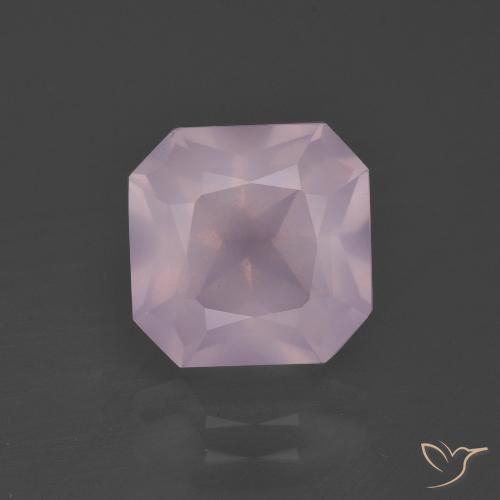 Quarzo rosa Rosa chiaro naturale da 4.32 ct, Ottagonale / Taglio smeraldo, Trasparente