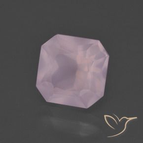Quarzo rosa Rosa chiaro naturale da 4.32 ct, Ottagonale / Taglio smeraldo, Trasparente