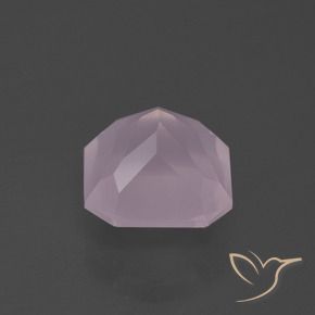 Quarzo rosa Rosa chiaro naturale da 4.32 ct, Ottagonale / Taglio smeraldo, Trasparente