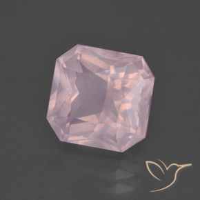 Quarzo rosa Rosa chiaro naturale da 5.31 ct, Ottagonale / Taglio smeraldo, Trasparente