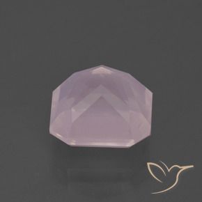 Quarzo rosa Rosa chiaro naturale da 5.31 ct, Ottagonale / Taglio smeraldo, Trasparente