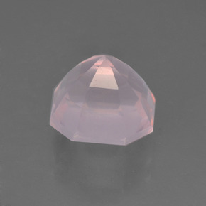 Quarzo rosa Rosa chiaro naturale da 3.45 ct, Taglio smeraldo, Trasparente