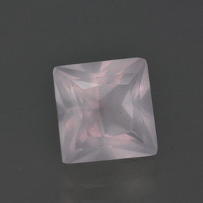 Quarzo rosa Rosa Molto Chiaro naturale da 3.04 ct, Quadrato, Trasparente