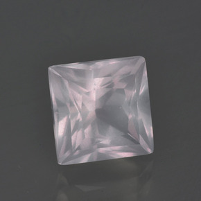 Quarzo rosa Rosa Molto Chiaro naturale da 3.40 ct, Quadrato, Trasparente