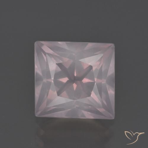 3.97ct Naturale Rosa chiaro Quarzo rosa, Quadrato, Trasparente