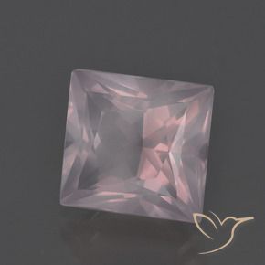 Quarzo rosa Rosa chiaro naturale da 3.97 ct, Quadrato, Trasparente