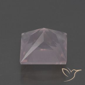 Quarzo rosa Rosa chiaro naturale da 3.97 ct, Quadrato, Trasparente