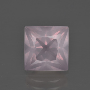 Quarzo rosa Rosa chiaro naturale da 3.23 ct, Quadrato, Trasparente