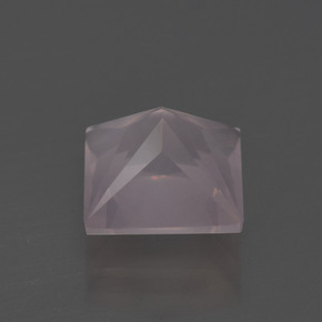Quarzo rosa Rosa chiaro naturale da 3.23 ct, Quadrato, Trasparente
