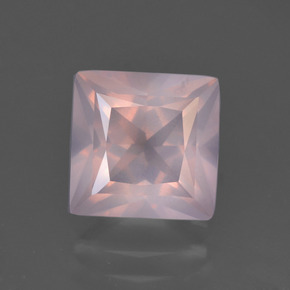 Quarzo rosa Rosa medio rosa naturale da 3.15 ct, Quadrato, Trasparente