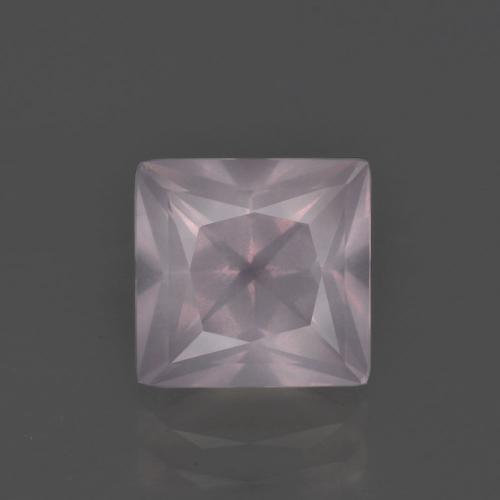 Quarzo rosa naturale rosa da 2,69 ct, quadrato, trasparente