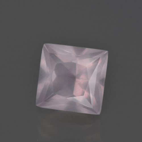 Quarzo rosa naturale rosa da 2,69 ct, quadrato, trasparente