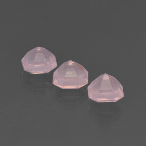 Gemme di Quarzo rosa Rosa chiaro naturale da 4.33 ct, Taglio smeraldo, Trasparente