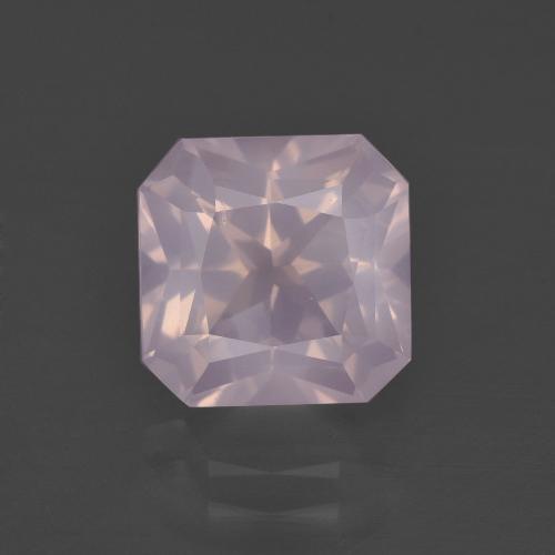 Quarzo rosa Rosa gomma da masticare naturale da 3.47 ct, Taglio smeraldo, Trasparente