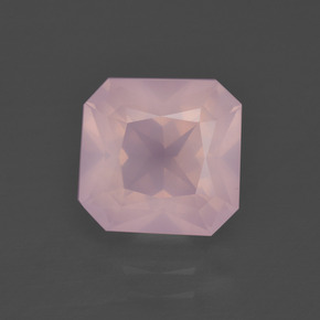 Quarzo rosa Rosa medio rosa naturale da 3.37 ct, Taglio smeraldo, Trasparente