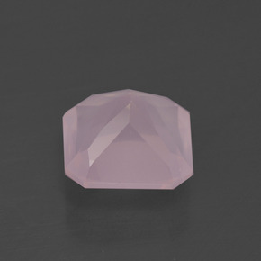 Quarzo rosa Rosa medio rosa naturale da 3.37 ct, Taglio smeraldo, Trasparente