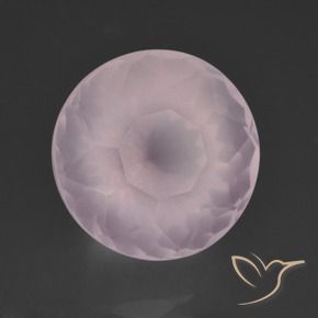 Quarzo rosa Rosa chiaro naturale da 10.68 ct, Rotondo, Trasparente