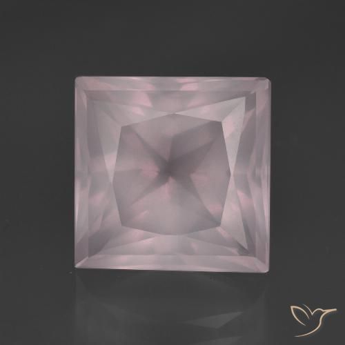 6.71ct Naturale Rosa chiaro Quarzo rosa, Quadrato, Trasparente