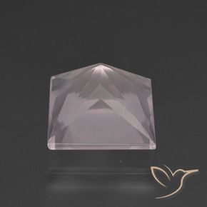 Quarzo rosa Rosa molto chiaro naturale da 6.40 ct, Quadrato, Trasparente