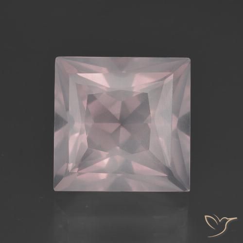 5.77ct Naturale Rosa chiaro Quarzo rosa, Quadrato, Trasparente