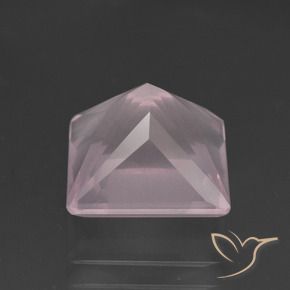 Quarzo rosa Rosa chiaro naturale da 4.26 ct, Quadrato, Trasparente