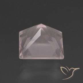 Quarzo rosa Rosa Molto Chiaro naturale da 5.46 ct, Quadrato, Trasparente