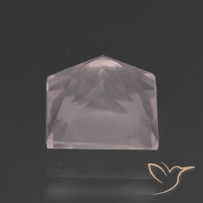 Quarzo rosa Rosa Molto Chiaro naturale da 5.60 ct, Quadrato, Trasparente