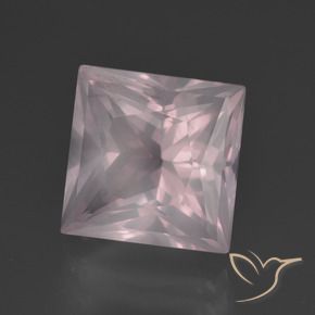 Quarzo rosa Rosa Molto Chiaro naturale da 5.63 ct, Quadrato, Trasparente