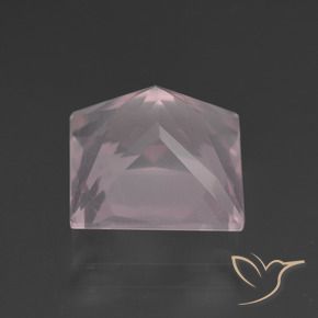 Quarzo rosa Rosa Molto Chiaro naturale da 5.63 ct, Quadrato, Trasparente