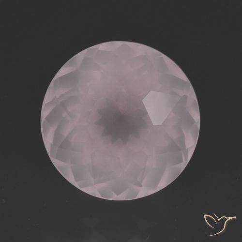 6.47ct Naturale Rosa Molto Chiaro Quarzo rosa, Rotondo, Trasparente