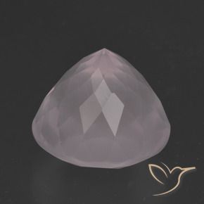 Quarzo rosa Rosa Molto Chiaro naturale da 6.47 ct, Rotondo, Trasparente