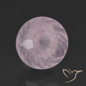 Quarzo rosa Rosa chiaro naturale da 5.42 ct, Rotondo, Trasparente