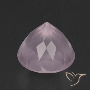 Quarzo rosa Rosa chiaro naturale da 5.42 ct, Rotondo, Trasparente