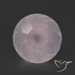 Quarzo rosa Rosa chiaro naturale da 6.36 ct, Rotondo, Trasparente