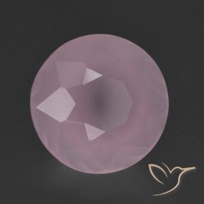 Quarzo rosa Rosa medio naturale da 8.32 ct, Rotondo, Trasparente