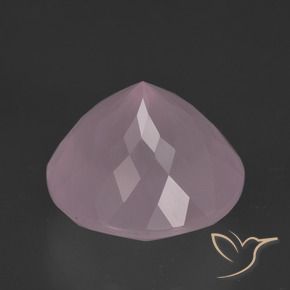 Quarzo rosa Rosa medio naturale da 8.32 ct, Rotondo, Trasparente