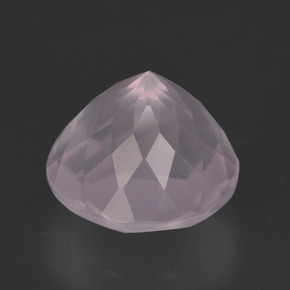 Quarzo rosa Rosa chiaro naturale da 5.82 ct, Taglio rotondo, Trasparente