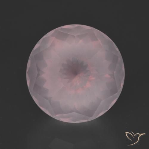 7.65ct Naturale Rosa chiaro Quarzo rosa, Rotondo, Trasparente