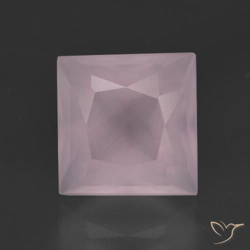 4.96ct Naturale Rosa gomma da masticare Quarzo rosa, Quadrato, Trasparente