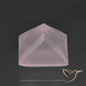 Quarzo rosa Rosa gomma da masticare naturale da 4.96 ct, Quadrato, Trasparente