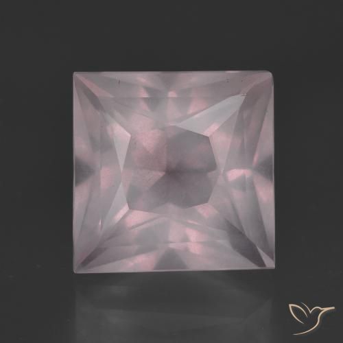 6.35ct Naturale Rosa chiaro Quarzo rosa, Quadrato, Trasparente