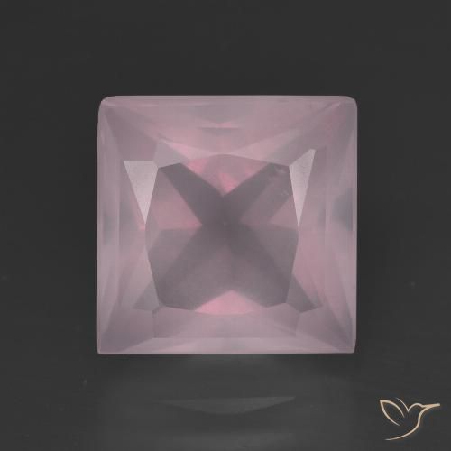 4.47ct Naturale Rosa chiaro Quarzo rosa, Quadrato, Trasparente